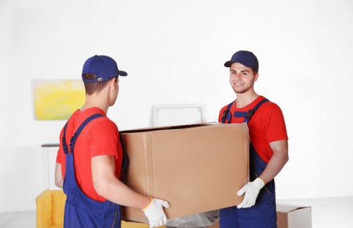 Furniture being loaded carefully for a West Ham relocation