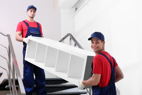 Man and van removals team helping with a local move in West Ham