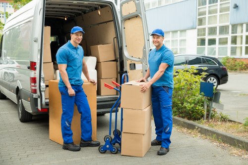 Moving van near West Ham streets with careful parking and access planning