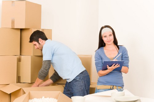 East London flat move with loading support from a moving van