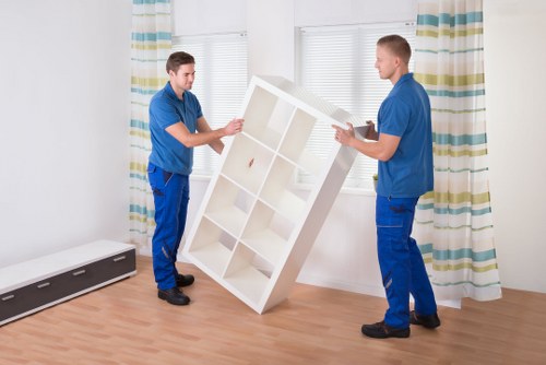 Local moving team handling residential packing in East London